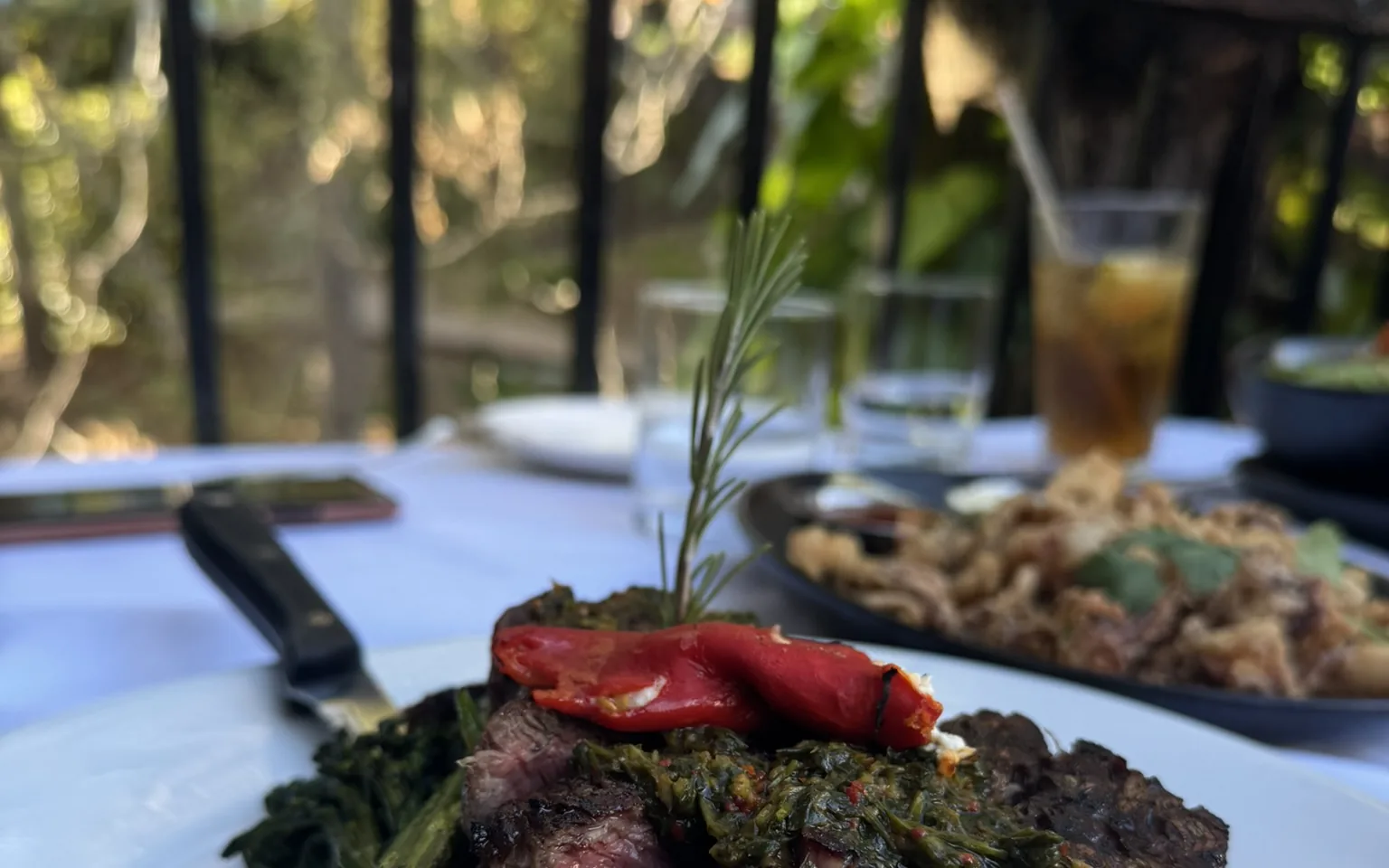 Editorial steakhouse image illustrating the dining theme