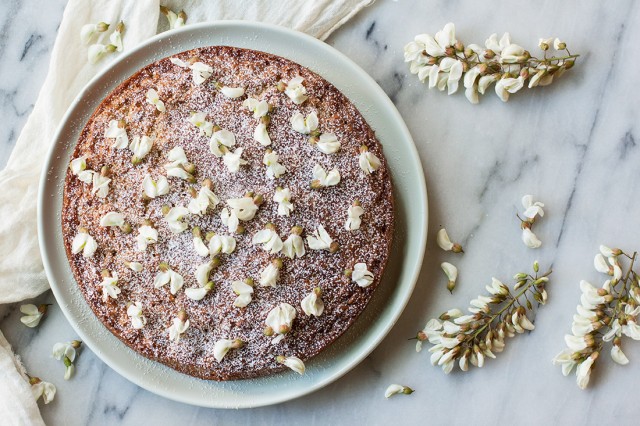 Mimi Thorisson's black locust or robinia cake 