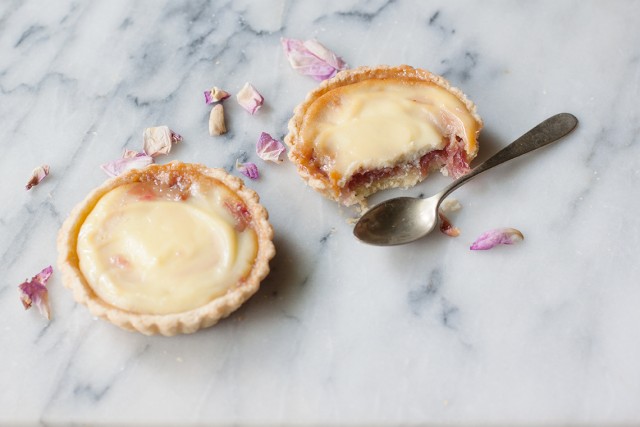rose and ricotta tarts